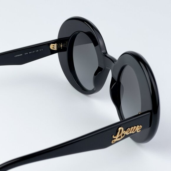 Loewe LW40089I CURVY 01B BRAND NEW Sunglasses Black Smoke Gradient Round Unisex - Picture 10 of 11